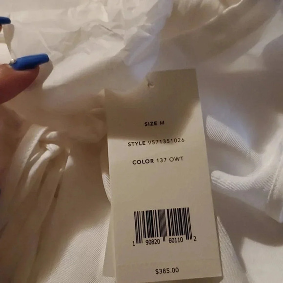 VINCE SHIRRED DRAWSTRING MAXI DRESS - Picture 4 of 5